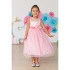 Платье нарядное Minaku "Цветочек" розовое, 104-110 см, п/э, хлопок - Фото 1