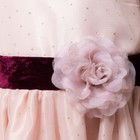 Платье нарядное Minaku "Цветочек" бежевое, 134-140 см, п/э, хлопок - Фото 5