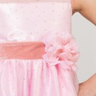 Платье нарядное Minaku "Цветочек" розовое, 134-140 см, п/э, хлопок - Фото 5