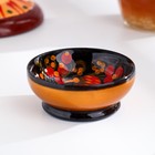 Солонка для свадебного каравая, 6.5×3 см, дерево, хохлома - Фото 2