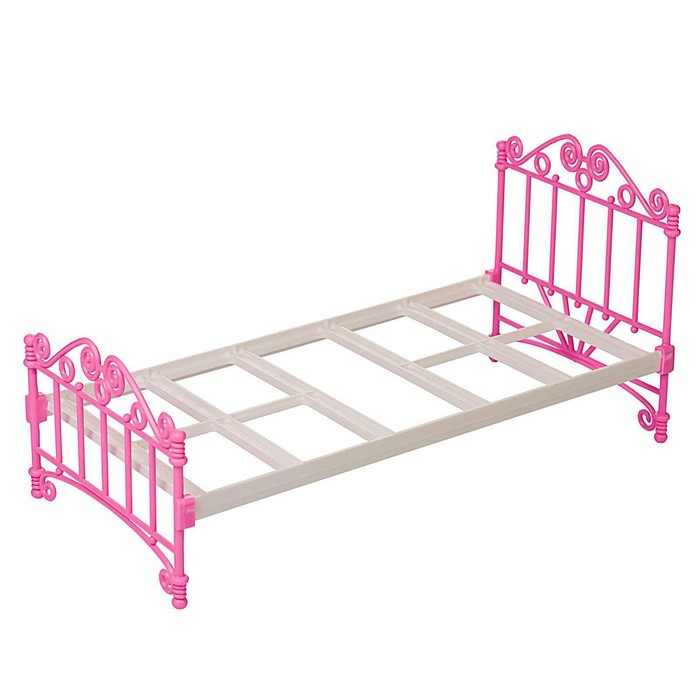 Кроватка, розовая, без постельных принадлежностей, в пакете - Фото 1