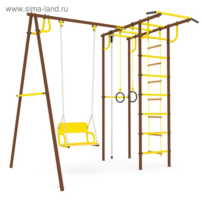 Детский спортивный комплекс уличный 6.3 «Тарзан мини 3», цвет шоколад - Фото 1