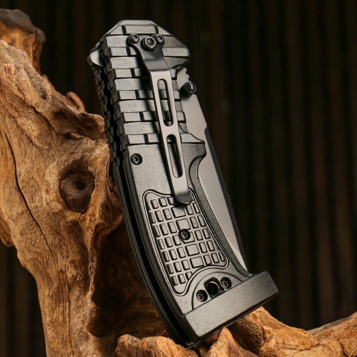 Складной нож Stinger с клипом, 90 мм,  рукоять: сталь, алюминий, пластик, коробка картон - фото 1908374584
