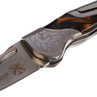 Складной нож Stinger с клипом, 165 мм, рукоять: нержавеющая сталь, дерево, подарочный бокс - Фото 2