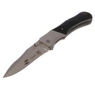 Складной нож Stinger, 100 мм, рукоять: сталь, дерево, коробка картон - фото 298640277