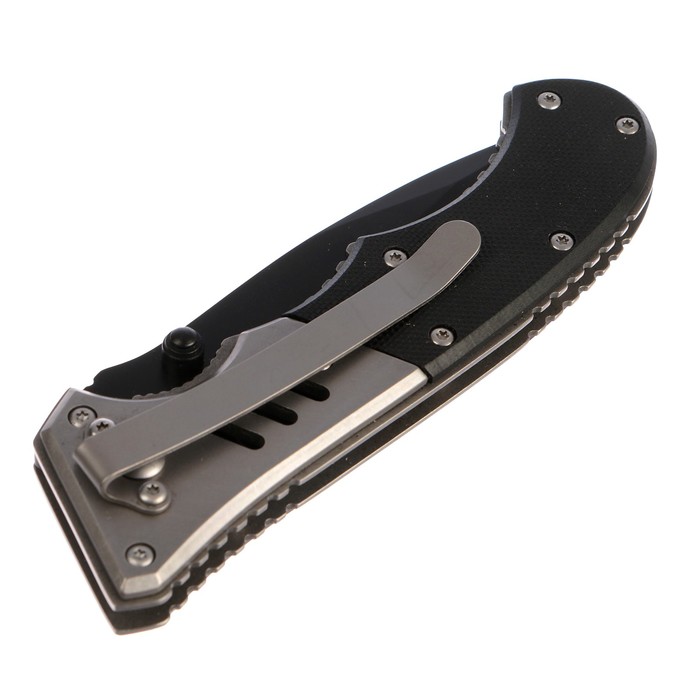 Складной нож Stinger с клипом, 80 мм, рукоять: сталь, пластик, коробка картон - фото 1908374645