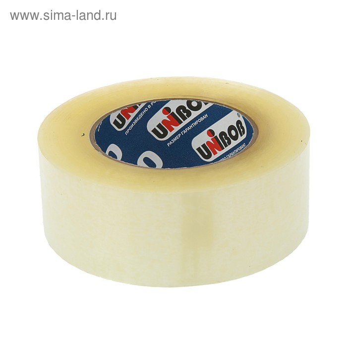 Клейкая лента Unibob, упаковочная, 48 мм × 198 м, 45 мкм - Фото 1
