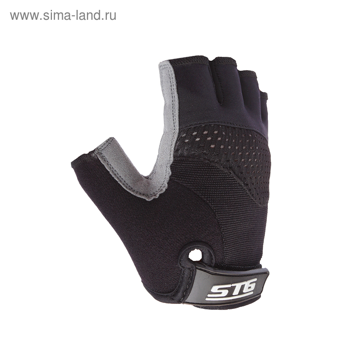 Перчатки велосипедные STG STG, AI-03-202, размер M, цвет черные/серые - Фото 1