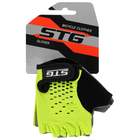 Перчатки велосипедные детские STG AL-03-511, размер S, цвет зелёный/чёрный - Фото 3