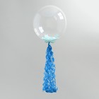 Гирлянда для шара, 100 см, бумага, цвет синий - Фото 1
