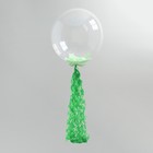 Гирлянда для шара, 100 см, бумага, цвет зелёный - Фото 1
