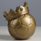Копилка "Мяч с короной"  бронза 18см - Фото 2