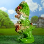 Садовая фигура из гипса «Гном с желудями», 45×26 см, зелёная - Фото 8