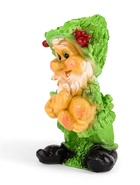 Садовая фигура из гипса «Гном с желудями», 45×26 см, зелёная - Фото 2