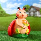 Садовая фигура "Божья коровка" красная 30см - Фото 1