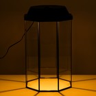 Аквариум «Восьмигранный» с крышкой, 32 литра, 29×29×45/50 см, чёрный - Фото 2