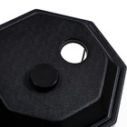 Аквариум «Восьмигранный» с крышкой, 32 литра, 29×29×45/50 см, чёрный - Фото 5