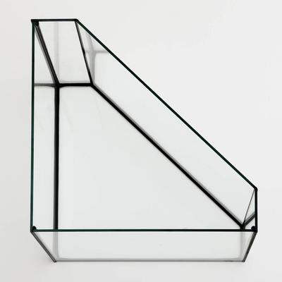 Аквариум «Дельта» угловой с крышкой, 25 л, 34×34×31/37.5 см, чёрный