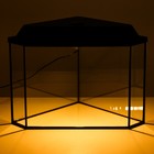 Аквариум "Дельта" угловой с крышкой, 40 литров, 39 х 39 х 36/41,5 см, чёрный - Фото 2