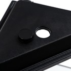 Аквариум "Дельта" угловой с крышкой, 40 литров, 39 х 39 х 36/41,5 см, чёрный - Фото 5