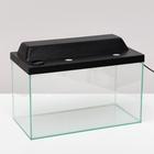 Террариум 37 л, с крышкой, черный - Фото 1