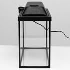 Аквариум Прямоугольный «Атолл» с крышкой, 20 л, 38×19×28/33 см, чёрный - Фото 2