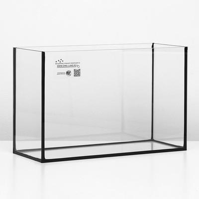 Аквариум Прямоугольный «Атолл» с крышкой, 75 л, 75.5×22×45/51 см, чёрный