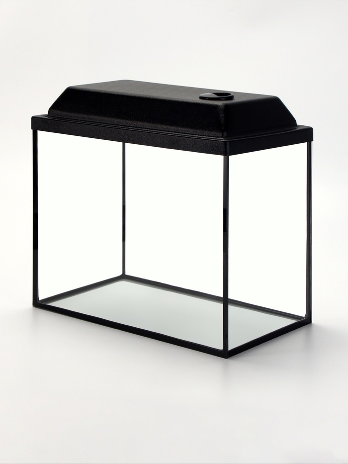 Аквариум «Прямоугольный» с крышкой, 35 л, 42×25×33/38 см, чёрный - Фото 1