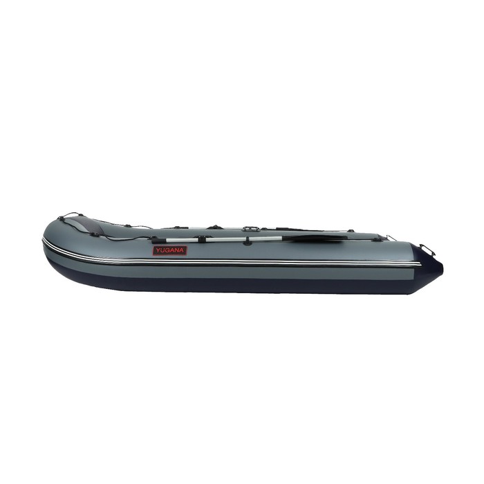 Лодка YUGANA 3400 СК, слань+киль, цвет серый/синий - фото 1911294057