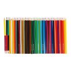 Карандаши 36 цветов Faber-Castell "Замок" шестигранный корпус + 3 двухцветных карандаша + чернографитный карандаш + точилка - Фото 4