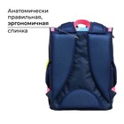 Ранец школьный Стандарт, 34 х 25 х 13 см, Calligrata М "Единорог", синий - Фото 3