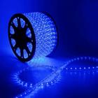 Световой шнур Luazon Lighting 13 мм, IP65, 100 м, 36 LED/м, 220 В, 3W, чейзинг, свечение синее - Фото 1