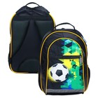 Рюкзак школьный, 39 х 24 х 19 см, эргономичная спинка, Calligrata А "Футбол", чёрный - Фото 6