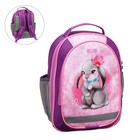 Рюкзак школьный, 37 х 27 х 16 см, эргономичная спинка, Calligrata Б "Зайка", голубой/розовый - Фото 13