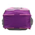 Рюкзак школьный, 37 х 27 х 16 см, эргономичная спинка, Calligrata Б "Зайка", голубой/розовый - Фото 8