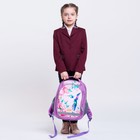 Рюкзак школьный, 37 х 27 х 16 см, эргономичная спинка, Calligrata Б "Колибри", голубой/розовый - Фото 5