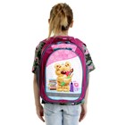 Рюкзак школьный с эргономичной спинкой, Calligrata, 37 х 27 х 16, «Мишка», розовый - Фото 11