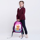 Рюкзак школьный с эргономичной спинкой, Calligrata, 37 х 27 х 16, «Мишка», розовый - Фото 14