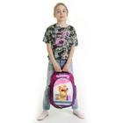 Рюкзак школьный с эргономичной спинкой, Calligrata, 37 х 27 х 16, «Мишка», розовый - Фото 10