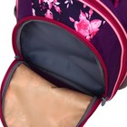 Рюкзак школьный, 37 х 27 х 16 см, эргономичная спинка, Calligrata Б "Цветы", сиреневый - Фото 11