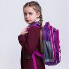 Рюкзак школьный, 37 х 27 х 16 см, эргономичная спинка, Calligrata Б "Цветы", сиреневый - Фото 19