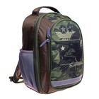 Рюкзак школьный, 37 х 27 х 16 см, эргономичная спинка, Calligrata Б "Танк", зелёный - Фото 12