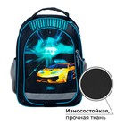 Рюкзак школьный, 37 х 27 х 16 см, эргономичная спинка, Calligrata Б "Тачка", чёрный/зелёный - Фото 2