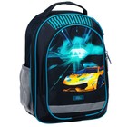 Рюкзак школьный, 37 х 27 х 16 см, эргономичная спинка, Calligrata Б "Тачка", чёрный/зелёный - Фото 11