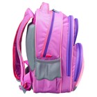 Рюкзак школьный, 36 х 23 х 13 см, эргономичная спинка, Calligrata П "Котёнок", серый/розовый - Фото 15