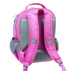 Рюкзак школьный, 36 х 23 х 13 см, эргономичная спинка, Calligrata П "Котёнок", серый/розовый - Фото 16