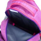 Рюкзак школьный, 36 х 23 х 13 см, эргономичная спинка, Calligrata П "Котёнок", серый/розовый - Фото 9