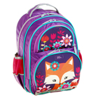 Рюкзак школьный с эргономичной спинкой, Calligrata, 36 х 23 х 13, «Лисичка», голубой/розовый - Фото 1