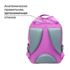 Рюкзак школьный, 36 х 23 х 13 см, эргономичная спинка, Calligrata П "Совушка", сиреневый - Фото 3