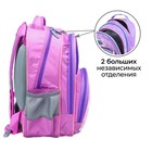 Рюкзак школьный, 36 х 23 х 13 см, эргономичная спинка, Calligrata П "Совушка", сиреневый - Фото 4